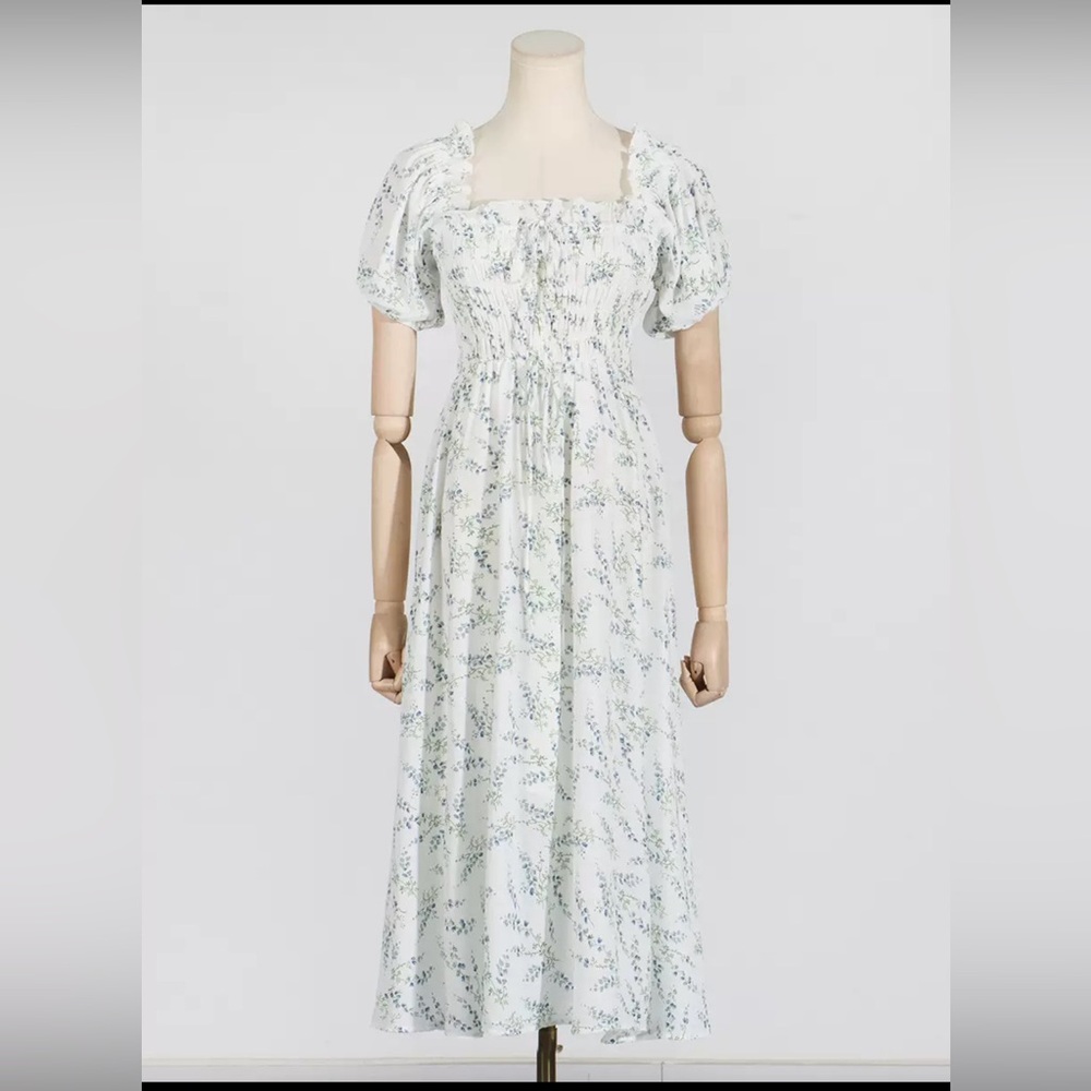 Puff sleeve summer dress